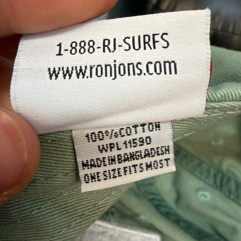 Ron Jon Surf Shop Sage Green Patch Dad Hat Adjustable Baseball Cap